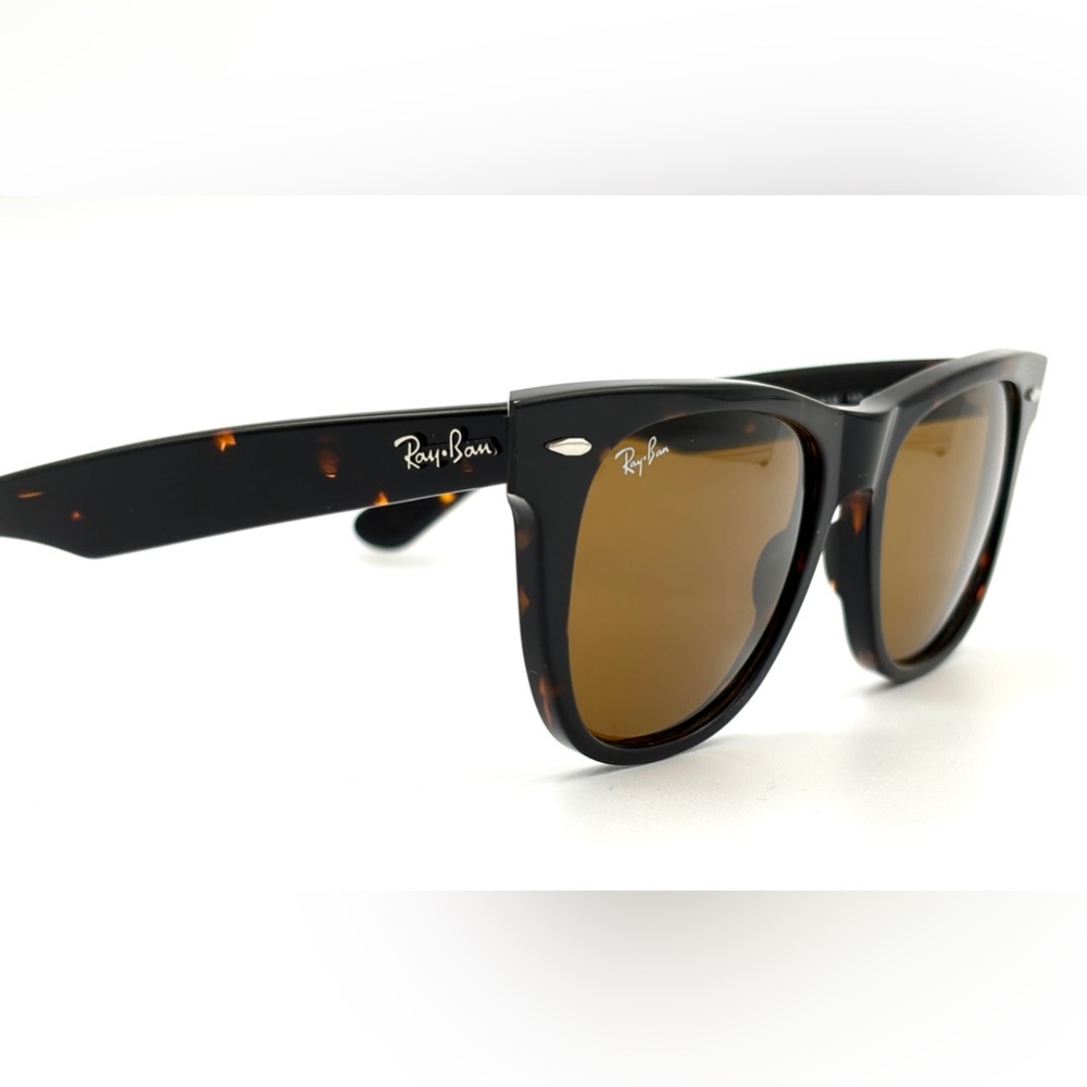 Ray-Ban 54mm Wayfarer RB2140 Tortoise Shell & Brown Lens Sunglasses 54-18-150 - Picture 8 of 10